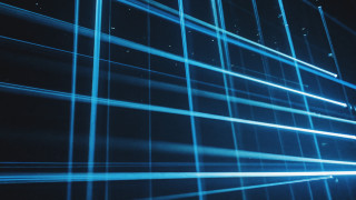 Blue light streak clock wall - the wall and a clock free wallpaper for desktop