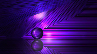 Purple shiny ball reflection abstract - a reflection free wallpaper for desktop