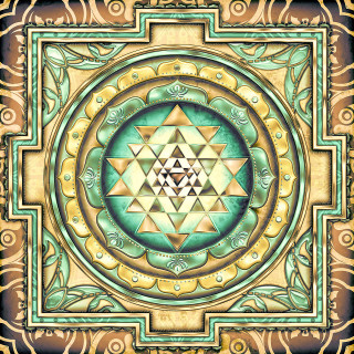 Flower of life circle gold - a picture of a flower free wallpaper for tablet