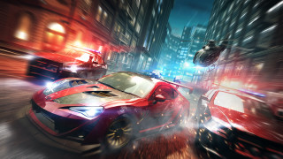 City night car helicopter futurism - a helicopter free wallpaper for desktop