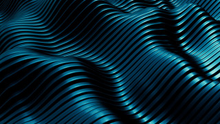 Large wavy pattern blue black - beeple free wallpaper