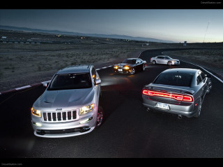 Cars night road tail lights - a group of cars free wallpaper