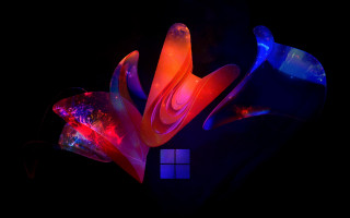 Colorful objects abstract sculpture volumetric - interactive art free wallpaper