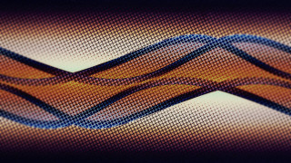 Abstract blue orange wavy background - a wavy design free wallpaper