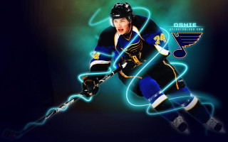 Hockey player neon light ossie - adobe photoshop free wallpaper