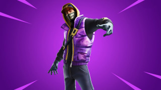 Purple man jacket mask gradient - free dark wallpaper for desktop