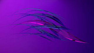 Purple gradient flowing hair 3d - flowing hair free wallpaper for desktop