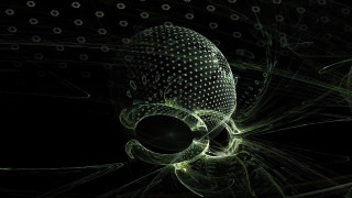 Spiral sphere generative digital art - digital art free wallpaper for desktop