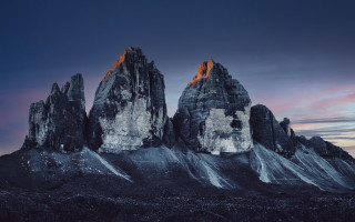 Mountain range sunset red light - david martin free wallpaper for desktop