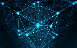 Blue triangular bokeh city ferriswheel - triangular free wallpaper