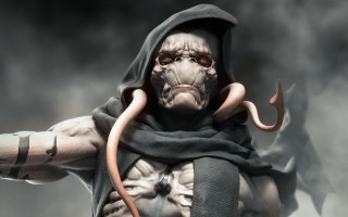 Creepy hooded snake creature ambient - zbrush free wallpaper