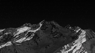Mountain range night stars full - ambient occlusion free wallpaper