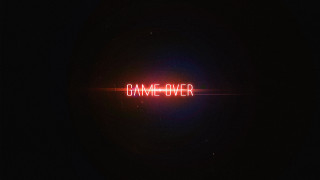 Game over neon sign red - the dark night sky free wallpaper