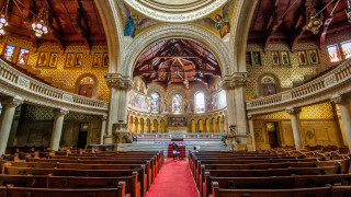 Church red carpet large ceiling - andrea pozzo free wallpaper