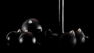 Black ornaments candle moon earth - a candle free wallpaper