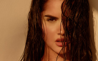 Woman wet hair wind impressionist - wet hair free wallpaper