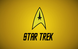 Star trek logo yellow background - the bottom of the logo free wallpaper
