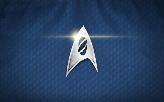 Star trek logo blue background - a star trek logo free wallpaper for desktop