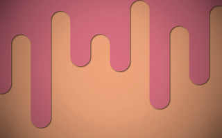 Pink background curved paper brown - typographic free wallpaper for desktop