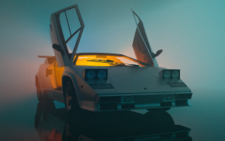 Car door open foggy room - aesthetic free wallpaper