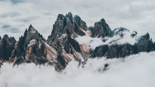 Mountain range clouds snow usa - carlo carlone free wallpaper