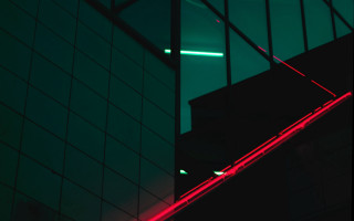 Red green neon cyberpunk checkered - elsa bleda free wallpaper