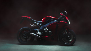 Red motorcycle studio 3d render - the bike free wallpaper