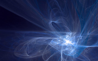 Blue flower hologram volumetric abstract - a blue abstract background free wallpaper for desktop