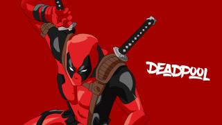 Deadpool sword red background comic - a deadpool character free wallpaper