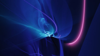 Blue pink abstract curved light - the top of the image free wallpaper