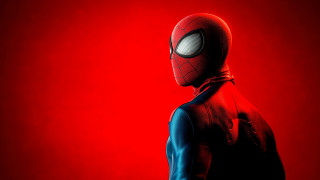 Spiderman red background black backpack - a spider man free wallpaper
