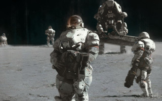 Astronauts moon walking camera helmet - artem demura free wallpaper