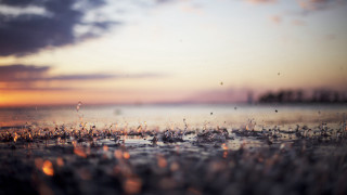 Sunset water clouds autumn fire - a picture of a sunset free wallpaper