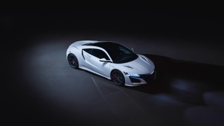 White sports car dark spotlight - the hood free wallpaper