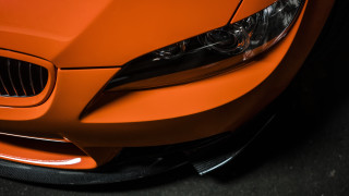 Car bumper headlights black background - a black floor free wallpaper for desktop