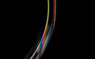 Colorful flying object chromatic synchromism - chromatic aberration free wallpaper