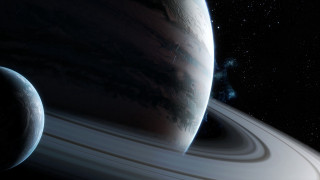 Planet ring star background aurora - a ring free wallpaper for desktop