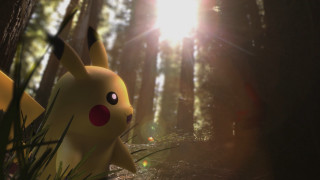 Pikachu woods sunlight photorealism 3d - the sunlight free wallpaper