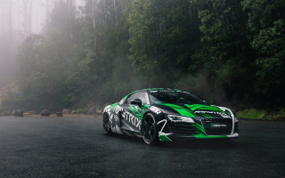 Green black sports car forest 2 - andrew stevovich free wallpaper for desktop