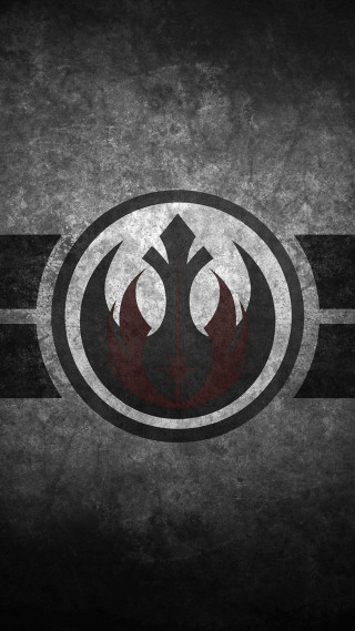 Star wars logo black background 2 - a white stripe free wallpaper for mobile