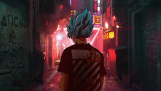 Boy mohawk alleyway graffiti digital - narrow free wallpaper