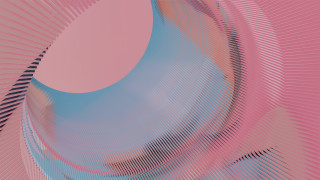 Pink blue abstract circular 3d - abstract background free wallpaper