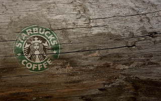 Wooden table starbucks logo brown - banksy free wallpaper for desktop
