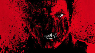 Man bloody face blood splatters - a bloody face free wallpaper