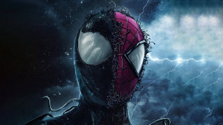 Spider man lightning background masked - mask free wallpaper