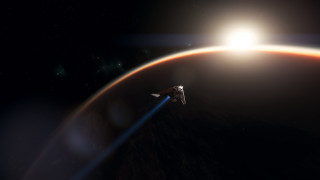 Space shuttle planet sun moon - a space shuttle free wallpaper for desktop