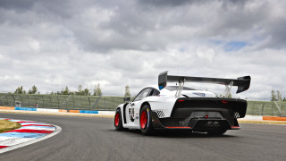 Racecar black white cloudy sky - race car free wallpaper
