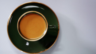 Coffee saucer spoon 3d gradient - a saucer free wallpaper