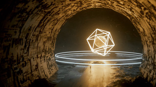 Light painting geometrical tunnel music - filip hodas free wallpaper for desktop
