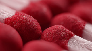 Red and white dessert closeup - anish kapoor free wallpaper for desktop